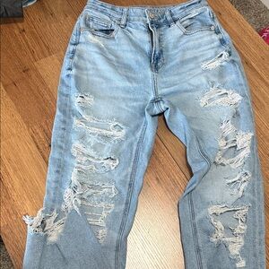 American Eagle Outfitters Light Blue Boyfriend Jeans